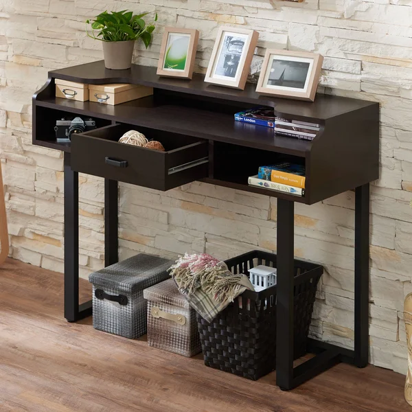 Furniture of America Tylene Modern Espresso Console Table