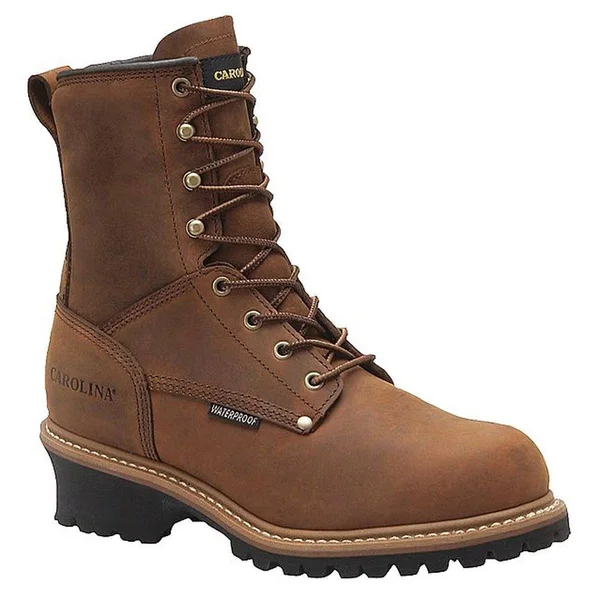 Carolina Shoe Logger Boot, 11, 2E, Men's, Brown, Steel Toe Type, 1 PR