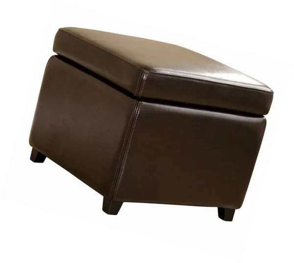 Baxton Studio Storage Cube Ottoman in Black