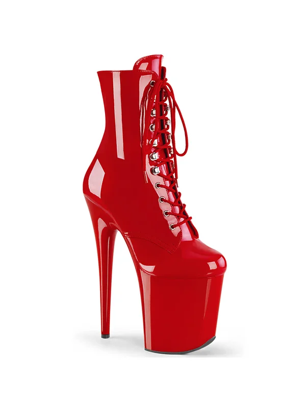 Women's Pleaser Flamingo 1020 Ankle Boot - Size: 11, Red