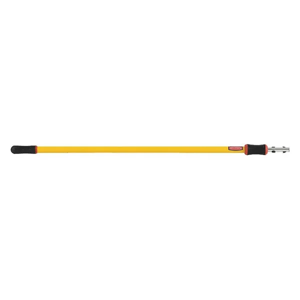 Rubbermaid HYGEN 48-96x22 Quick-Connect Extension Pole, Aluminum, Yellow