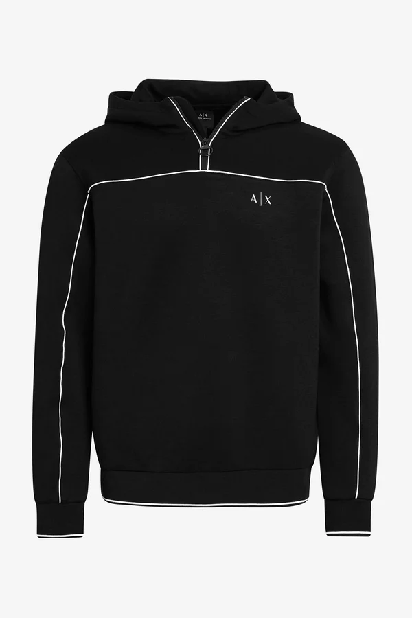 Armani Exchange Men Polyester - Viscose, Elastane Hoodie - Size XS, Black 1