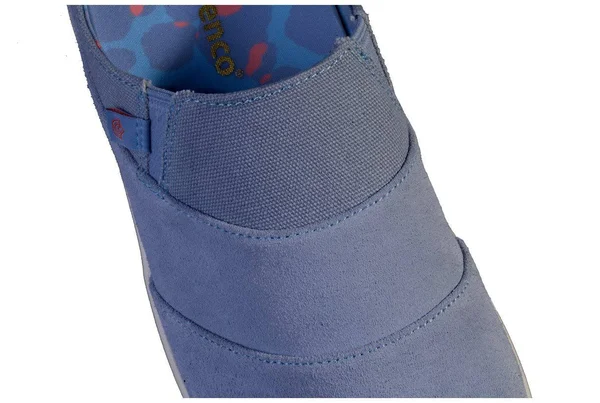Spenco Orthotic Layered Siesta Mules - NuevoBokeh - Size 7-1/2 Medium, Blue Fog