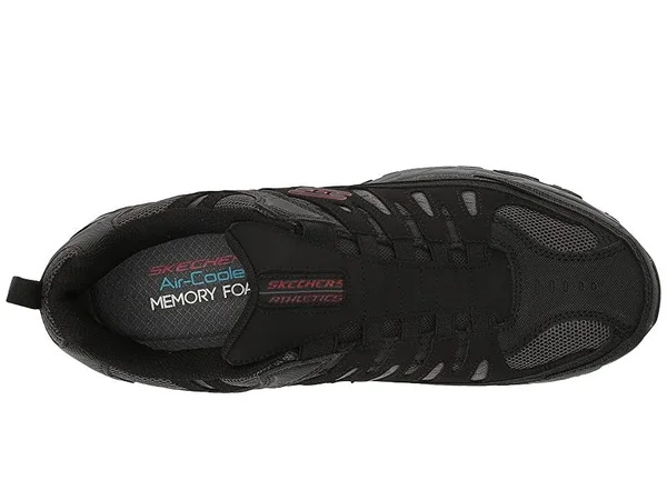 Skechers Men's After Burn M. Fit Sneakers, Black/Charcoal, 6.5