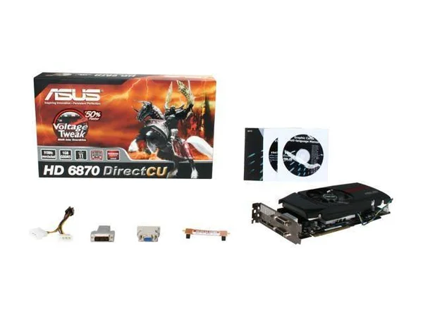 Asus EAH6870 DC/2DI2S/1GD5 Radeon HD 6870 1GB 256-bit GDDR5 PCI Expres