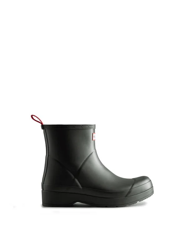 Hunter Play Short Wellington Boots - Green - Casual Boots