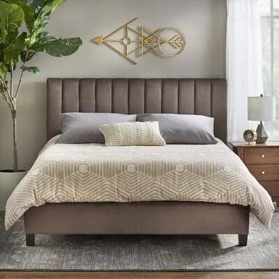 Neill Queen Low Profile Standard Bed Mercer41 Color: Taupe