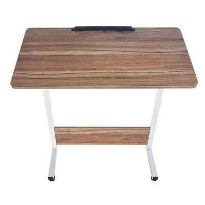 Household Folding Height Adjustable Desk Inbox Zero Color: Brown, Size: 28.74x22 H x 31.5x22 W x 15.75x22 D