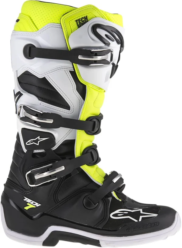 Alpinestars Tech 7 Enduro Boots - Black/White/Yellow - 9