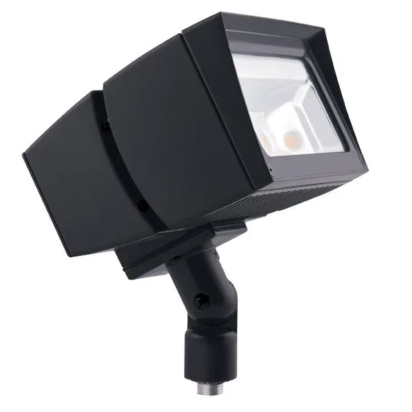 RAB Future Flood 80W 5x5 277V PC2 Neutral LED Arm On/Off Bronze