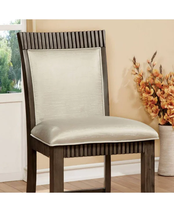 Forbes II Contemporary Counter Height Chair Gray Finish - Set of 2