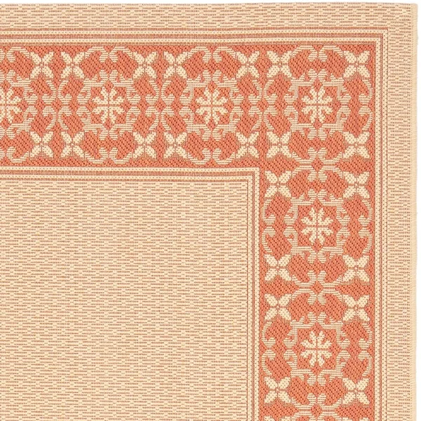 Safavieh 4& x 5&-7x22 Courtyard CY6003-14 Cream - Green Rug