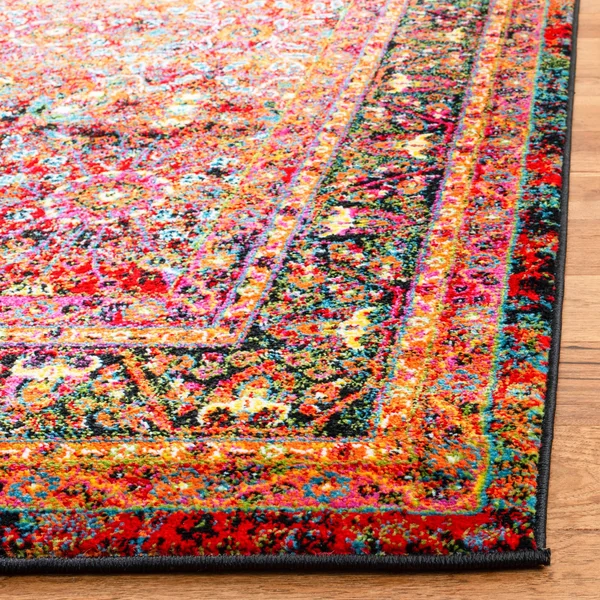 Safavieh CHR918Q Cherokee Red, Black Area Rug - 8& x 10&