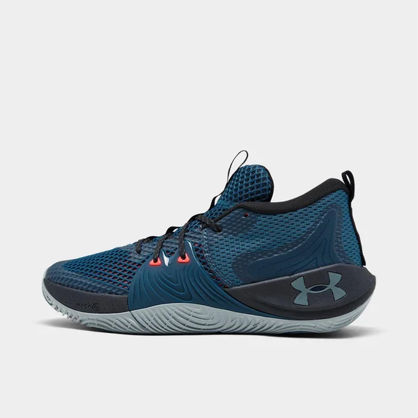 Under Armour Embiid One - Mens Basketball Shoes - Mechanic Blue/Black/Pitch Grey, Size 8.0