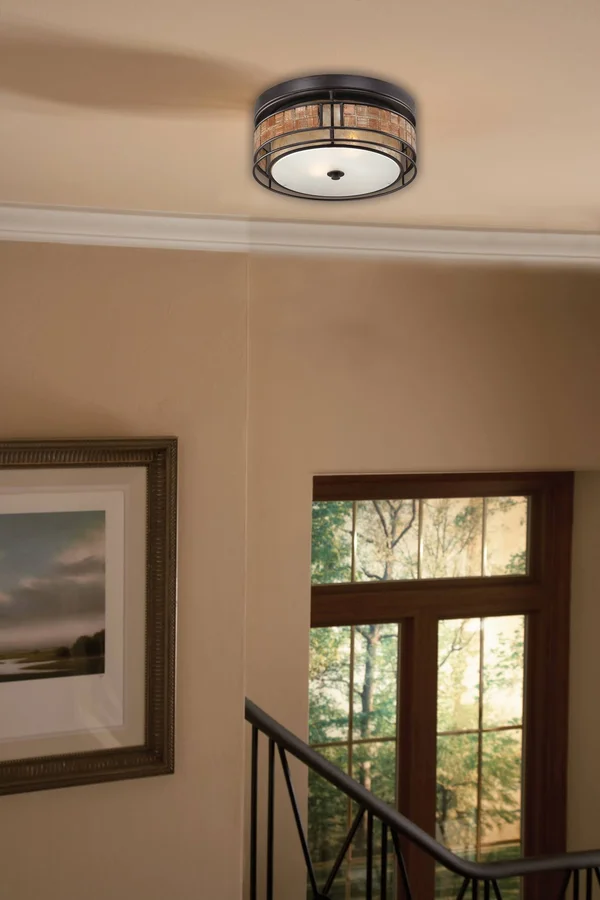 Quoizel MCLG1612RC Laguna Flush Mount Light - Renaissance Copper