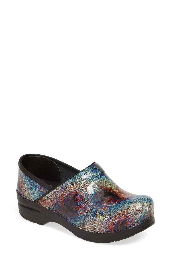 Dansko Women's Clogs Professional Multi Mosaic Patent 42 (11.5-12 W US)