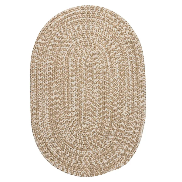 Colonial Mills Howell Tweed Sand Rug - 6 ft x 9 ft Oval