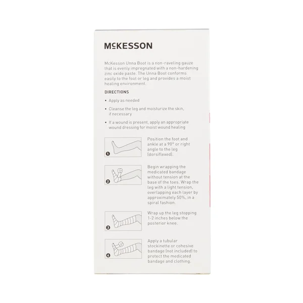 McKesson Cotton Unna Boot with Calamine & Zinc Oxide Size: 3 inch x 10 Yard - Count: Case (12)