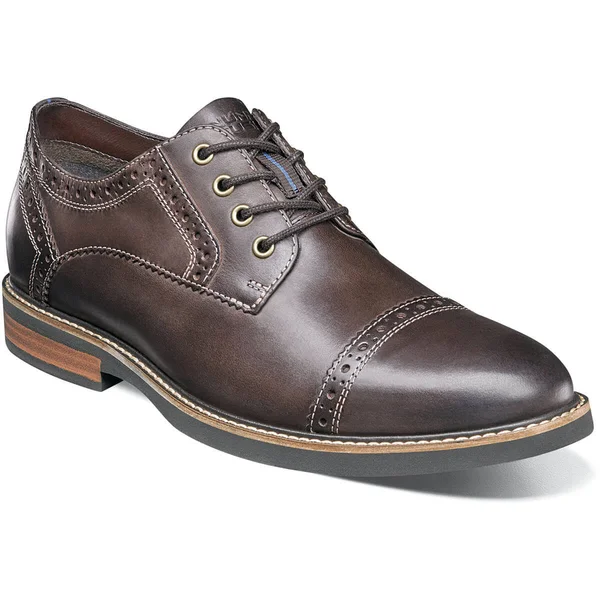 Men's Nunn Bush Overland Cap Toe Oxford, Size: 7, Brown
