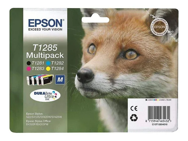 Epson T1285 Multipack Fox Ink Cartridge