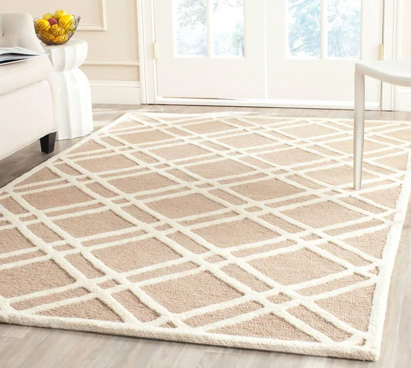 Safavieh Cambridge CAM142J Beige, Ivory Rug, 8&x 8& Square