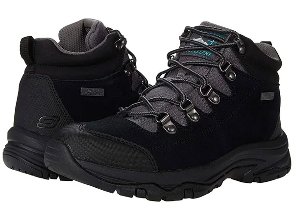 Skechers Relaxed Fit: Trego - El Capitan Boots, Black/Gray, 7.0