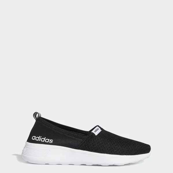 Adidas Lite Racer Slip-On Shoes - Women's - Core Black - Cloud White - 7.5