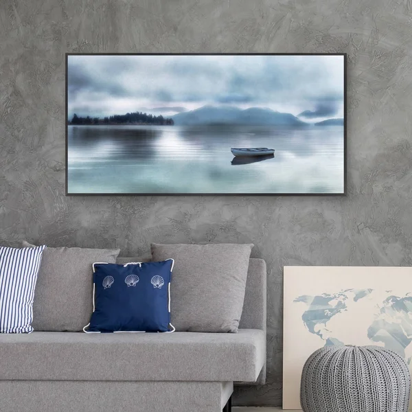 Fine Art Canvas Time for A Break Framed Canvas Wall Art, 24x48