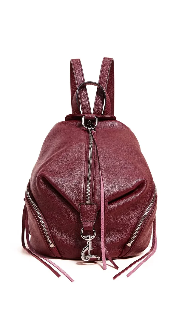 Rebecca Minkoff Medium Julian Backpack Bordeaux One Size