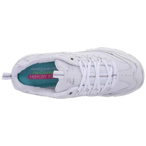 Skechers Women's D&Lites - Fresh Start White/Silver