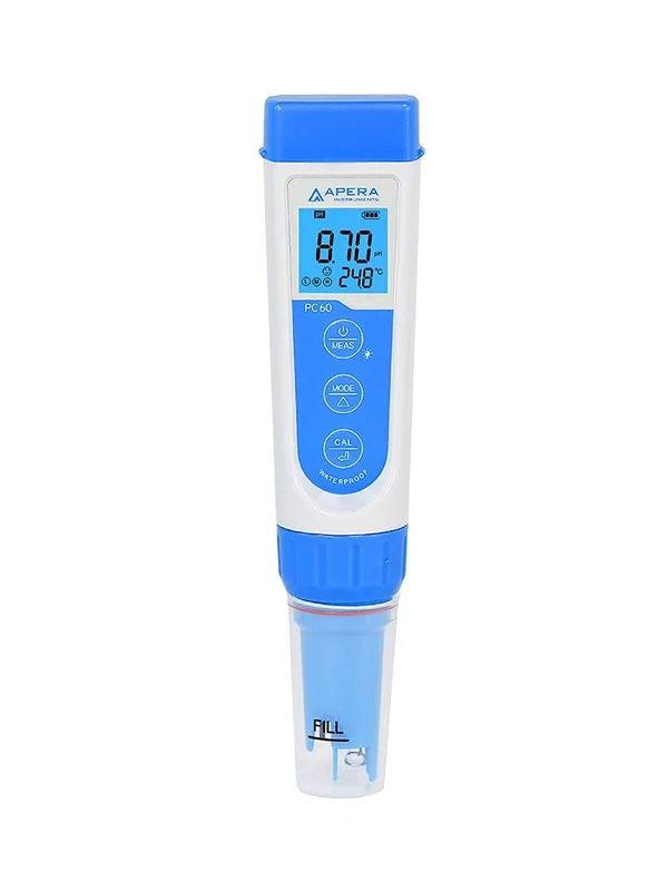 Apera Instruments AI316 Multi-Parameter Pocket Tester, Replaceable Probe, PC60 Premium 5-in-1 Waterproof pH/Conductivity/TDS/Sal