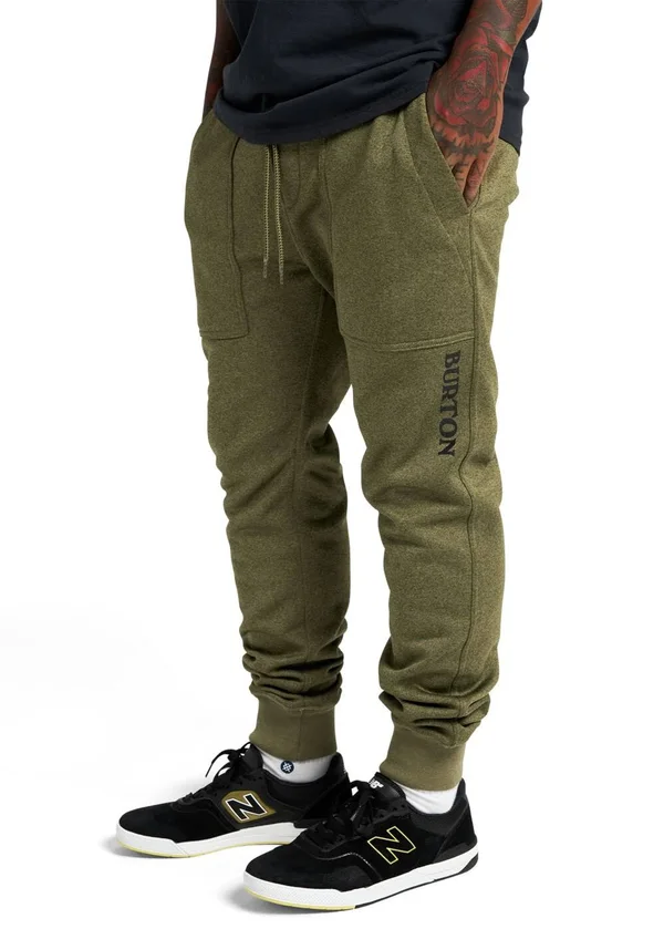 Burton Men & S Oak Fleece Pant - Martini Olive