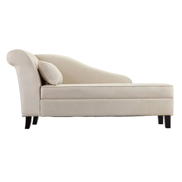 Southern Enterprise Aberdale Khaki Chaise Lounge with Storage