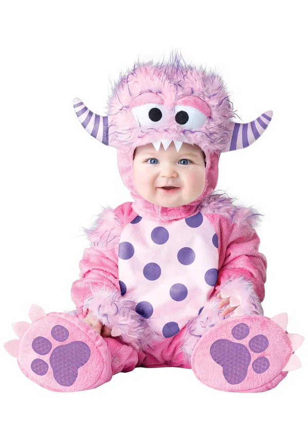 Infant/Toddler Lil Pink Monster Costume, Kids, Girls, Pink, L, In Character