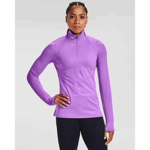 Under Armour Women's ColdGear Armour Zip - Purple, LG