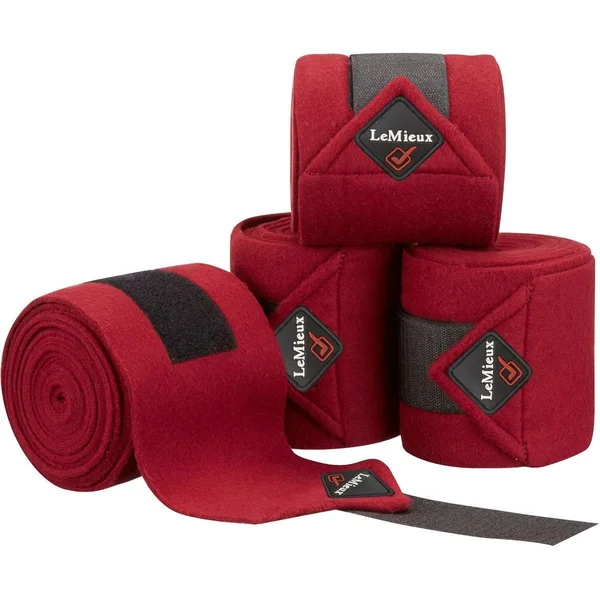 LeMieux Luxury Polo Bandages - Burgundy