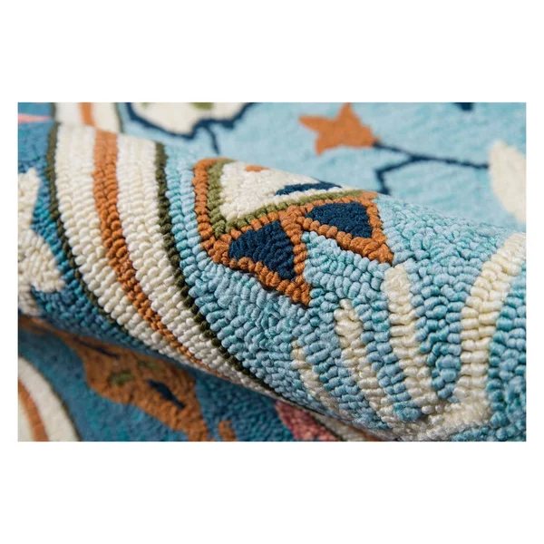 Momeni Veranda VR-71 Blue Rug - 3 ft 9 in x 5 ft 9 in