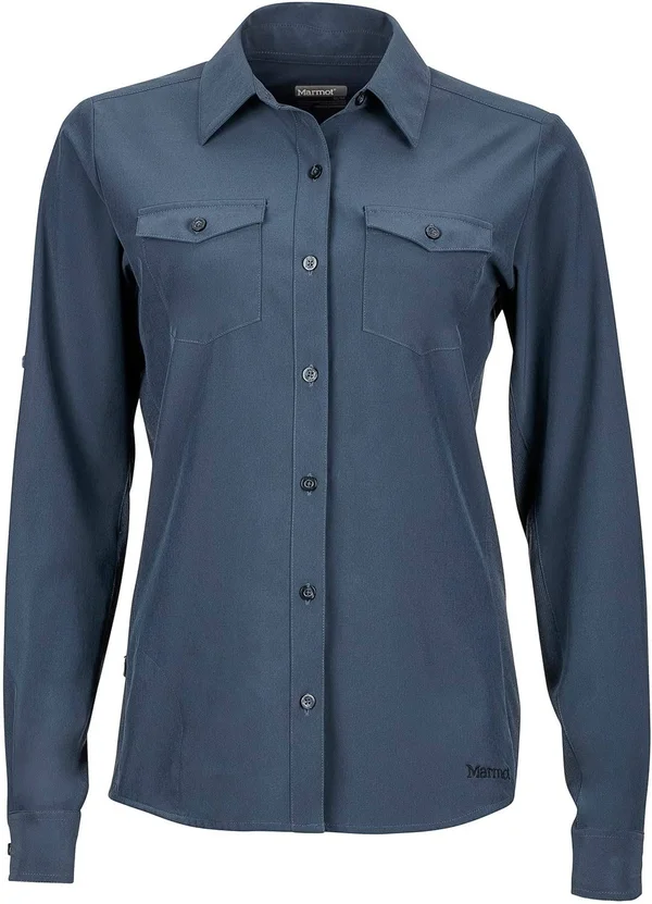 Marmot Annika Long Sleeve Shirt - Women's-Dark Steel-small