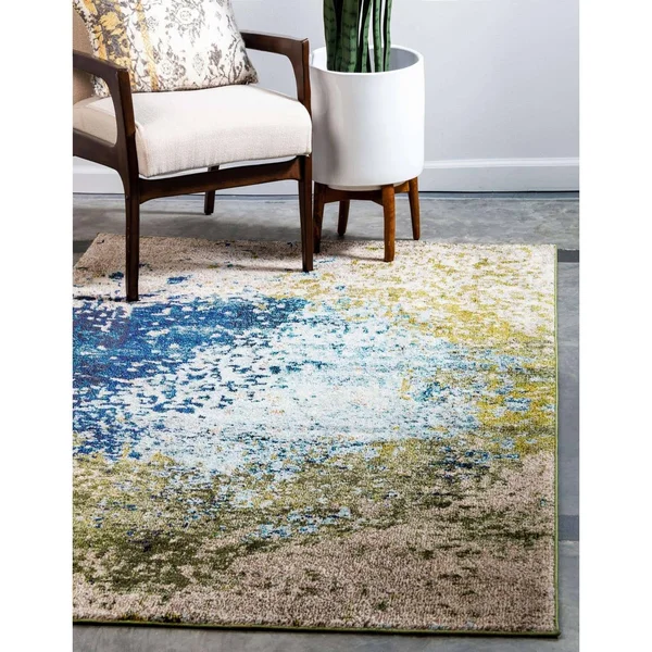 Unique Loom Vella Estrella Rug - Blue (8& 0 x 8& 0)