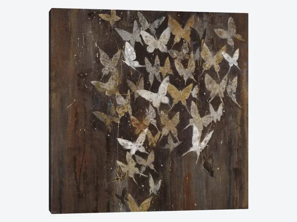 Liz Jardine Canvas Art Prints - Social Butterflies ( Animal Art > Insects > Butterflies art)