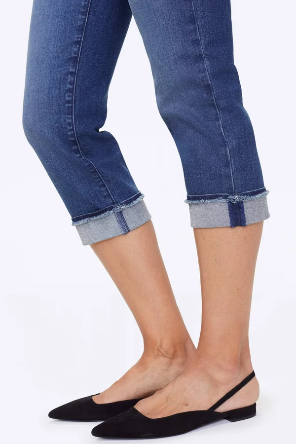 Nydj Marilyn Straight Crop Jeans - Meloy - Blue - 16