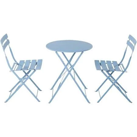 Grand Patio Premium Steel Patio Bistro Set, Folding Outdoor Patio Furniture Sets, 3 Piece Patio Set of Foldable Patio Table and