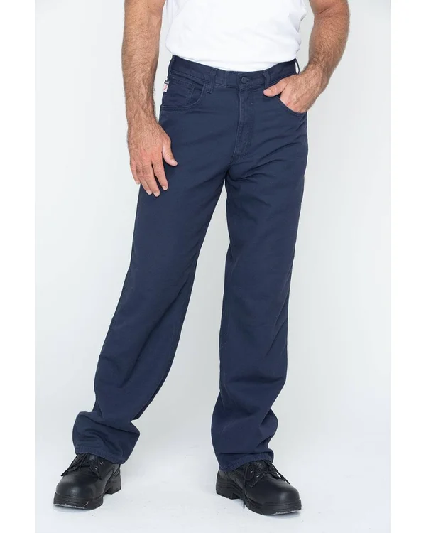 Carhartt Men's Dark Navy Flame-Resistant Canvas Pant