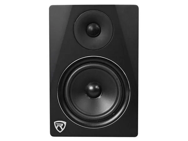 2) Rockville DPM6B Dual Powered 6.5x22 420 Watt Active Studio Monitors+Stands+Pads
