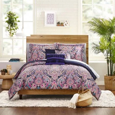 Mainstays Multi Medallion Bed in A Bag Full Bedding Set