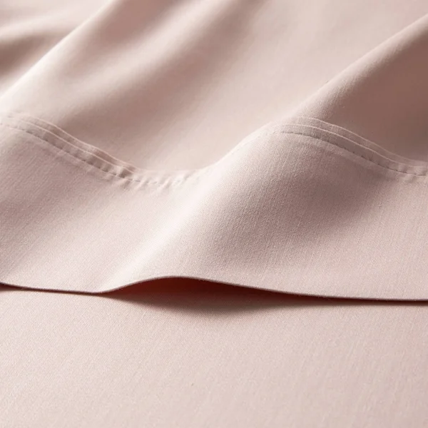 California King 500 Thread Count Tri-Ease Solid Sheet Set Blush - Threshold