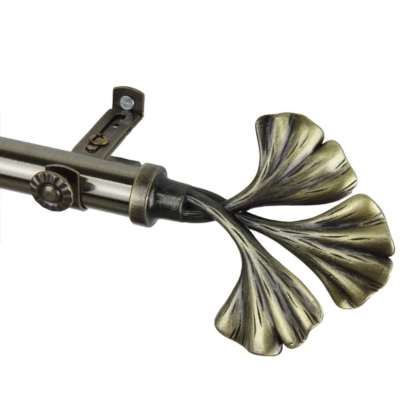 InStyleDesign Luck Adjustable Antique Brass Curtain Rod - 120 to 170 inch