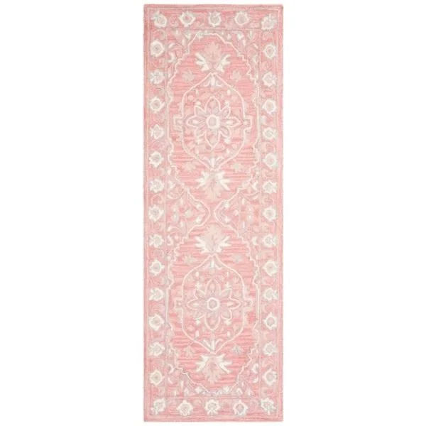 Safavieh Micro-Loop Light Blue/Ivory 9 ft. x 12 ft. Border Area Rug