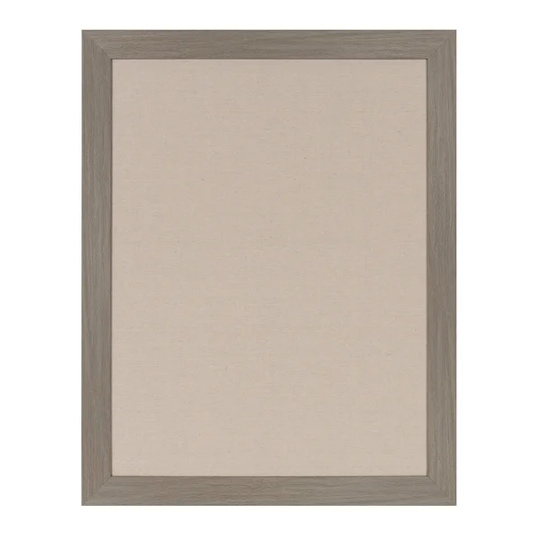 DesignOvation Beatrice Framed Linen Fabric Pinboard, 23x29, Gray