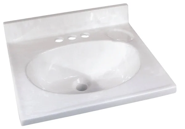 Foremost WW-1719 Vanity Top 19 in L x 17 in W Cultured Marble White on White